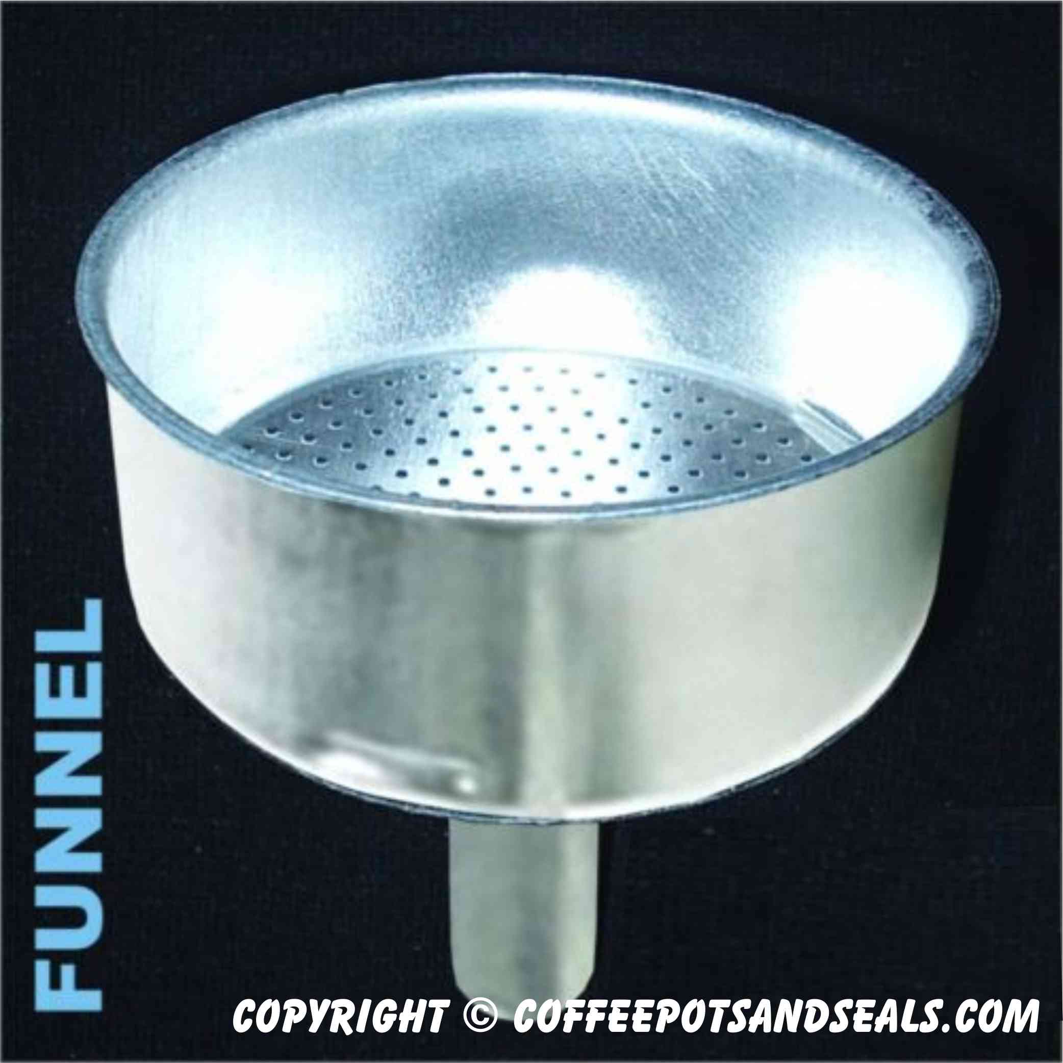 Bialetti 6-Cup Coffee Espresso Machine Stainless Steel Replacement Funnel 